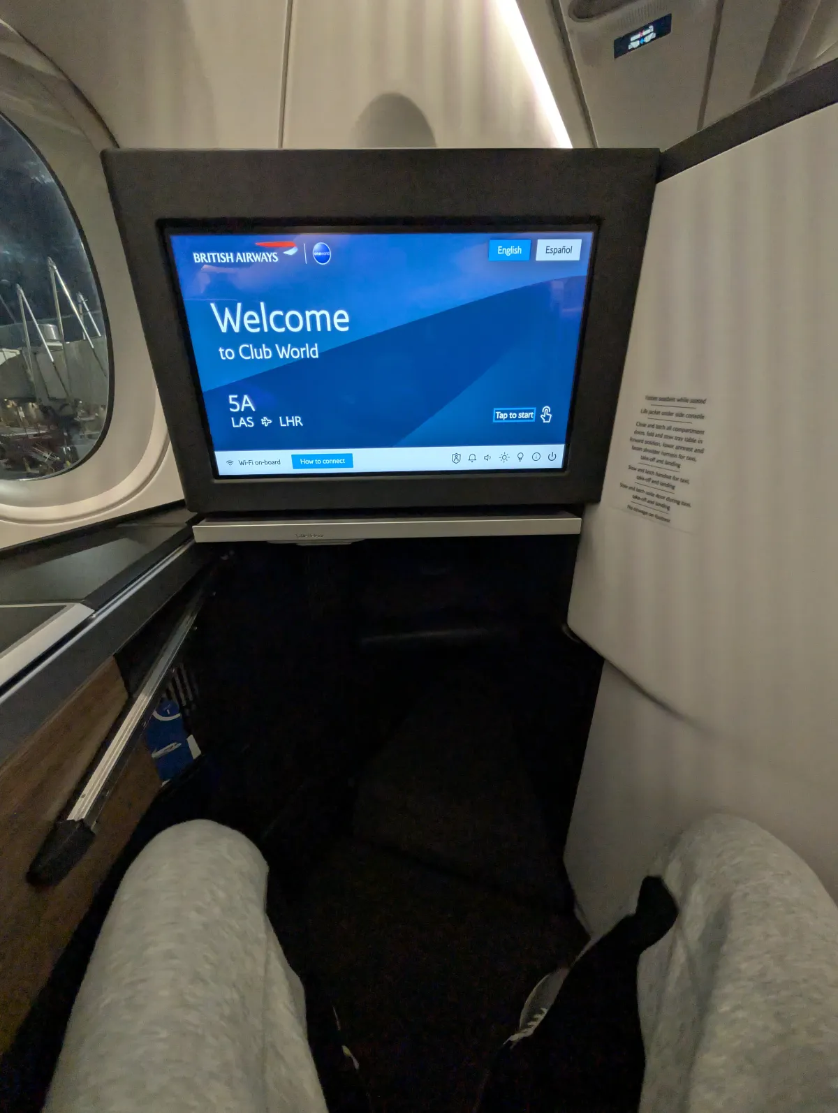 Bitish Airways Club Suite Business Class