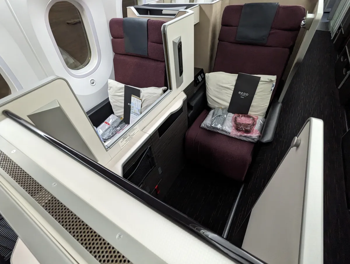 Japan Airlines Business Class Seat
