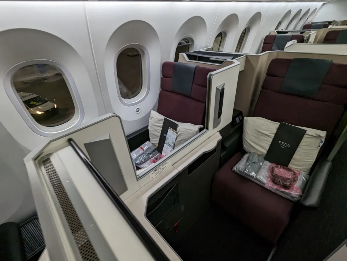 Japan Airlines Business Class Seat