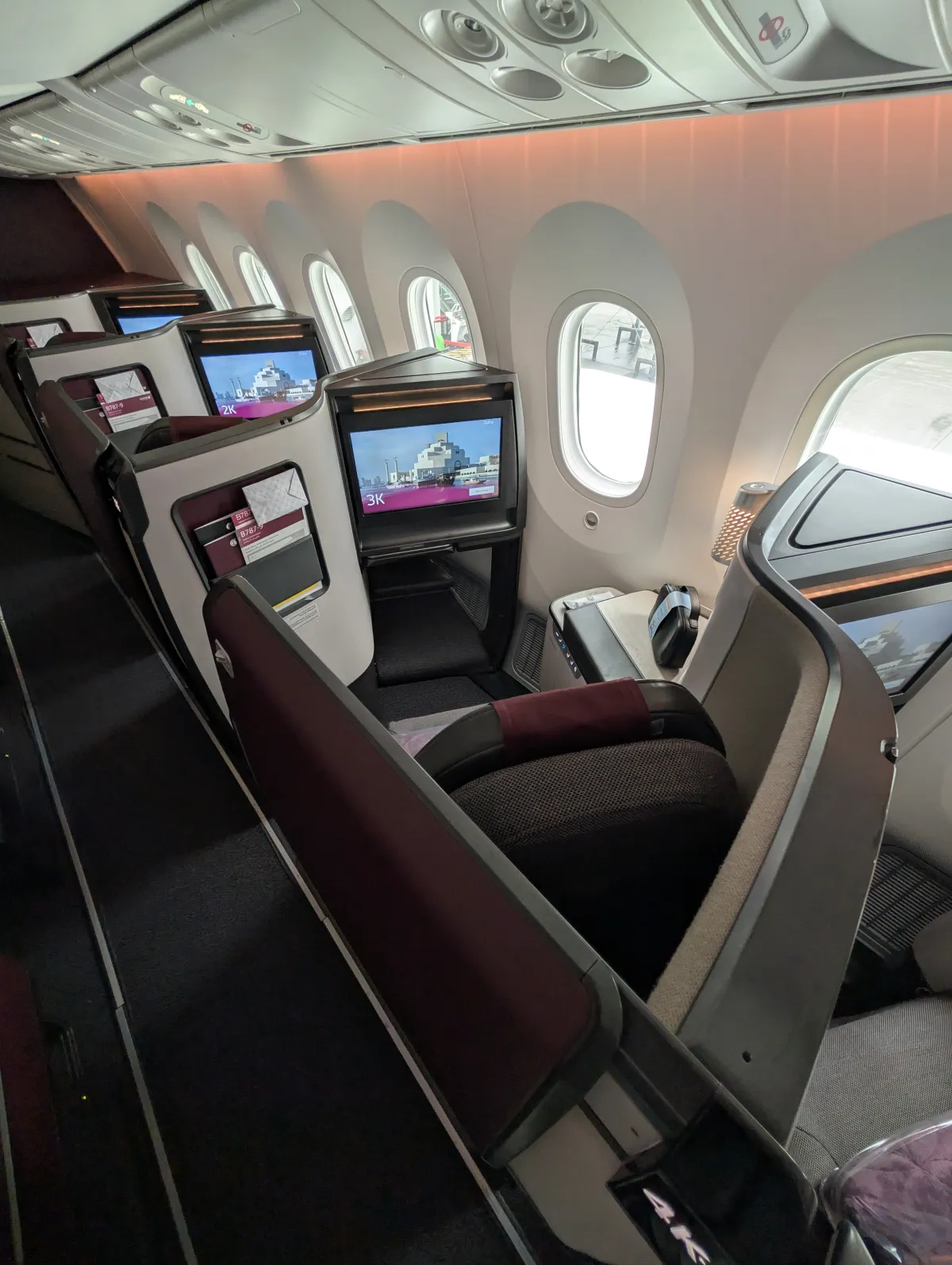 Qatar Airways Qsuites Review A350 006