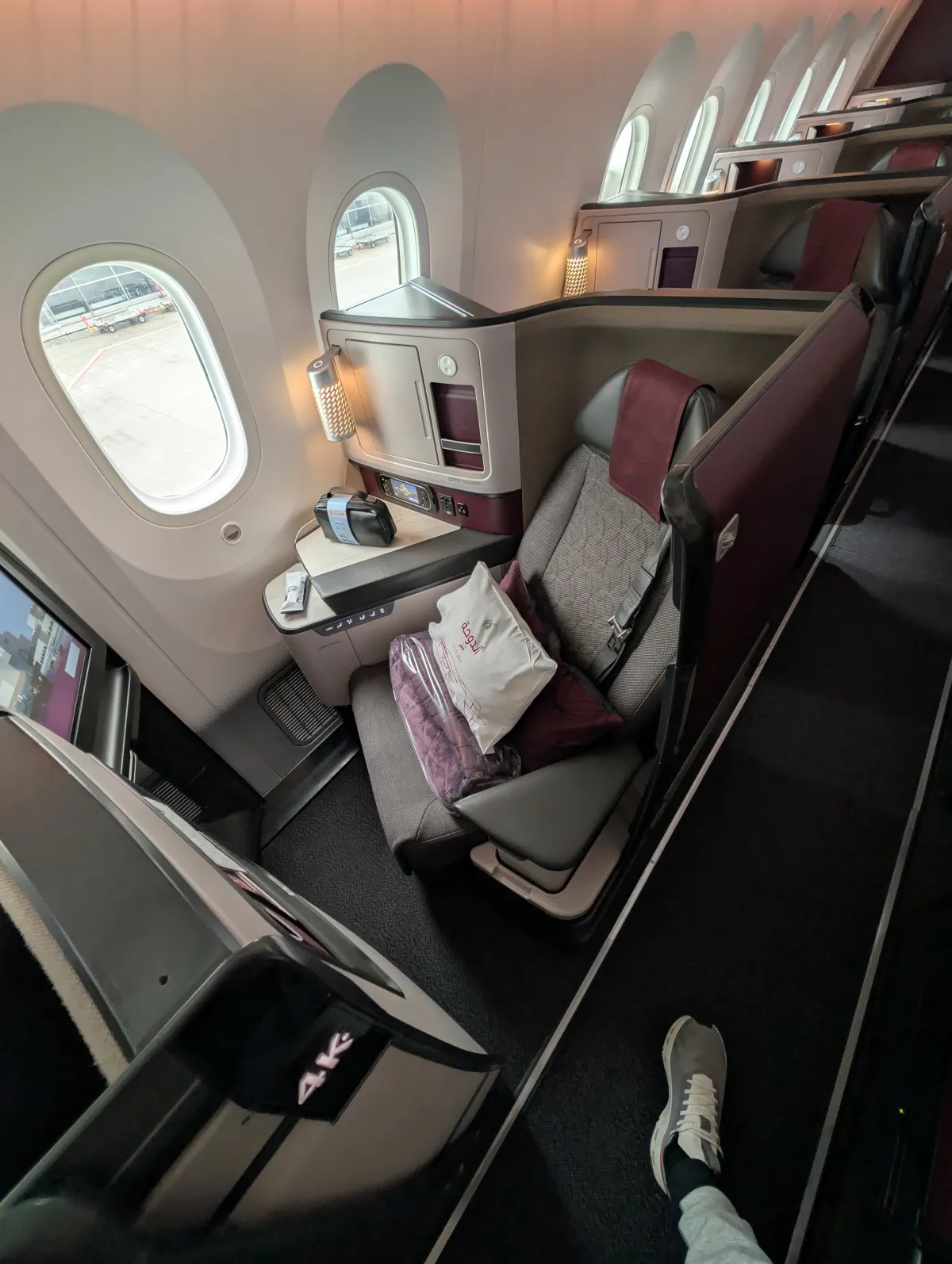 Qatar Airways Qsuites Review A350 006