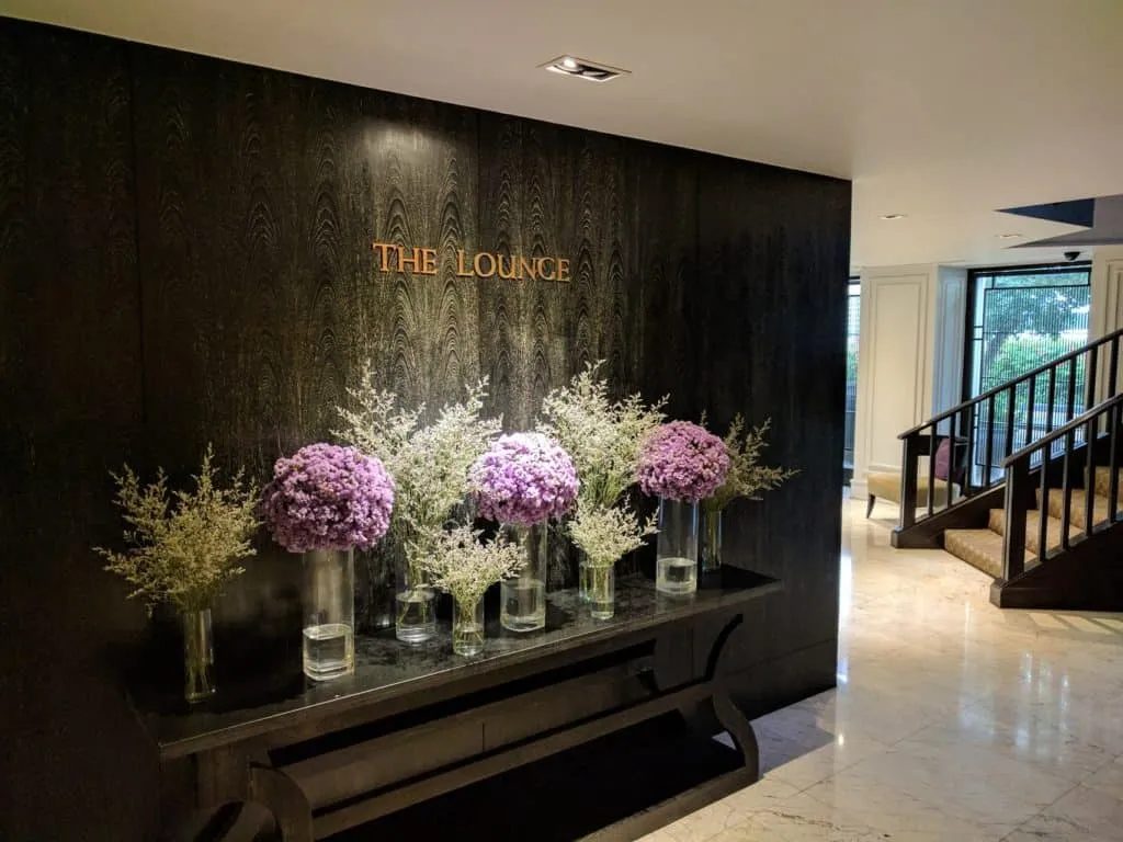 JW Marriott Bangkok lounge